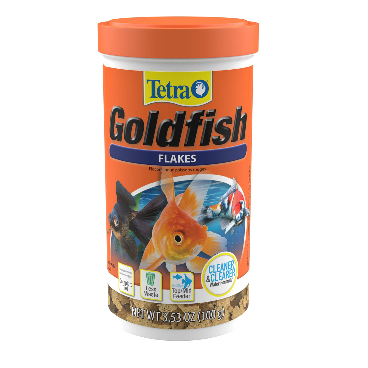 Tetra Goldfish Flakes, Nutritionally Balanced Diet For Aquarium Fish, Vitamin C Enriched Flakes, 0.42 oz