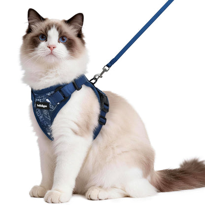 rabbitgoo Cat Harness and Leash Set, Escape Proof Vest, Emerald