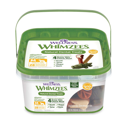 Wellness WHIMZEES Value Pack Natural Dog Dental Treat, Chews, Freshens Breath, Large Size, 50.9 oz Box, 24 Count