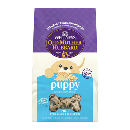 Old Mother Hubbard Wellness P-Nuttier Dog Biscuits, Natural, Training Treats, Peanut Butter Flavor, Mini Size, (20 Ounce Bag)