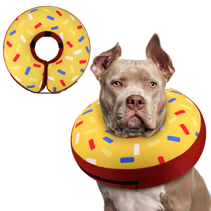Supet Inflatable Dog Cone Collar for Small Dogs Puppies Cats, Soft Dog Cone Alternative After Surgery for Puppies Cats to Stop Licking