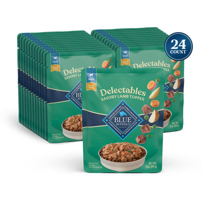 Blue Buffalo Delectables Variety Pack Dog Food Topper, 3 oz, 24 ct