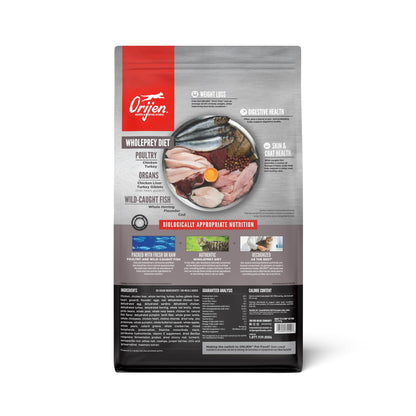 ORIJEN Grain Free WHOLEPREY Dry Cat Food Original Recipe 4lb Bag