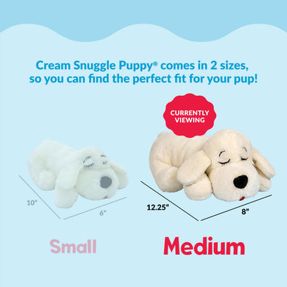 Snuggle Puppy Heartbeat Toy, Calming Comfort, Medium Breeds - Biscuit