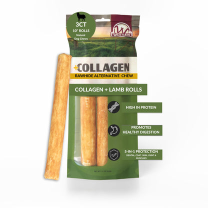 Wild Eats Real Duck Collagen Bully Sticks for Dogs, 25 Pack, Rawhide Free