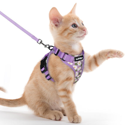 rabbitgoo Cat Harness and Leash Set, Escape Proof Vest, Emerald