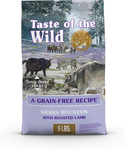 Taste of the Wild Sierra Mountain Dry Dog Food, Roasted Lamb, 5lb