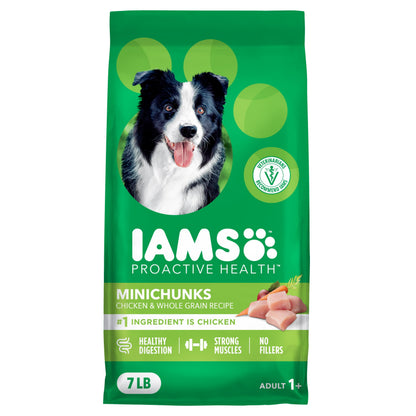IAMS Proactive Health Adult Minichunks Dry Dog Food, Chicken, 30 lb