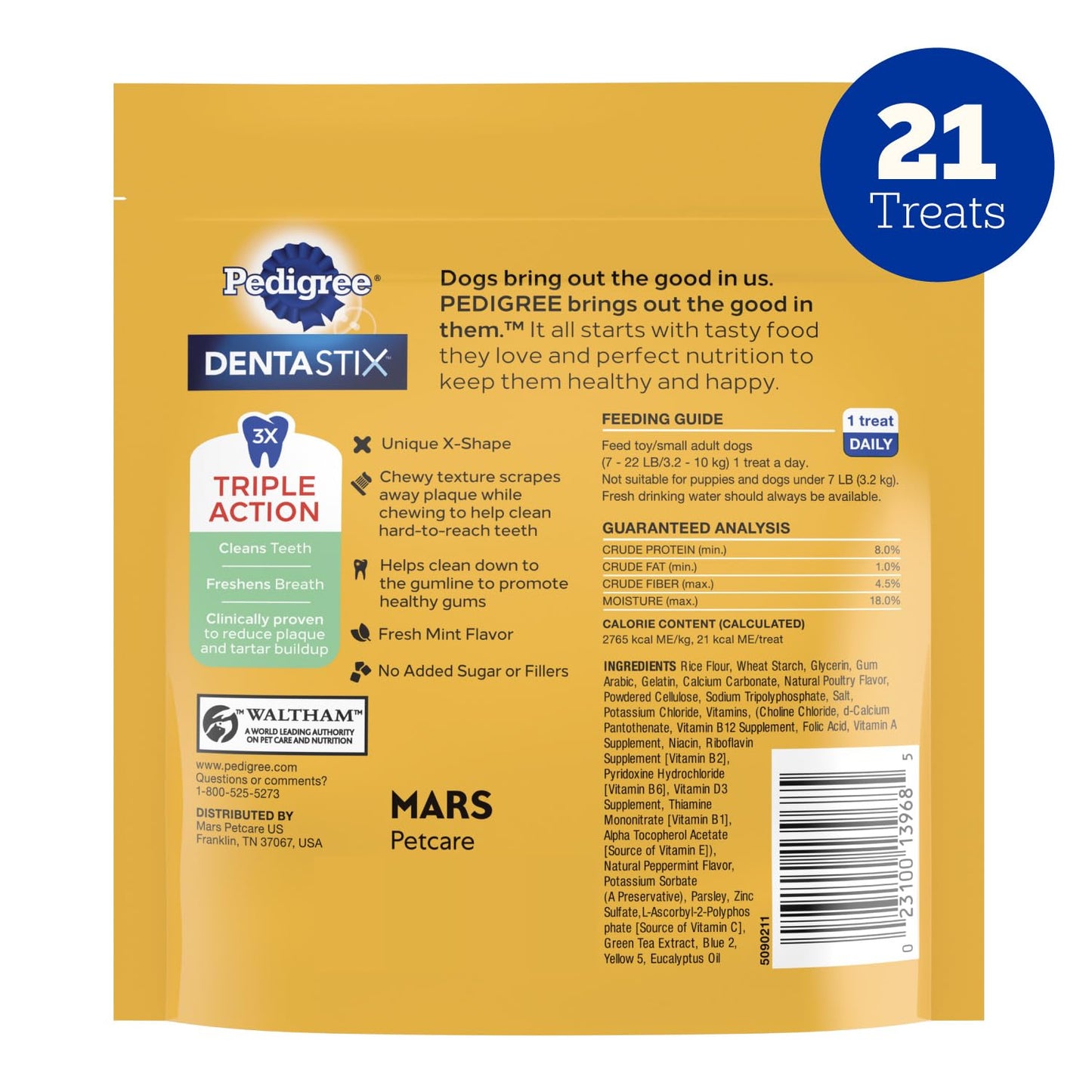 Pedigree Dentastix Small & Medium Dental Dog Treats, Original, 108 Count