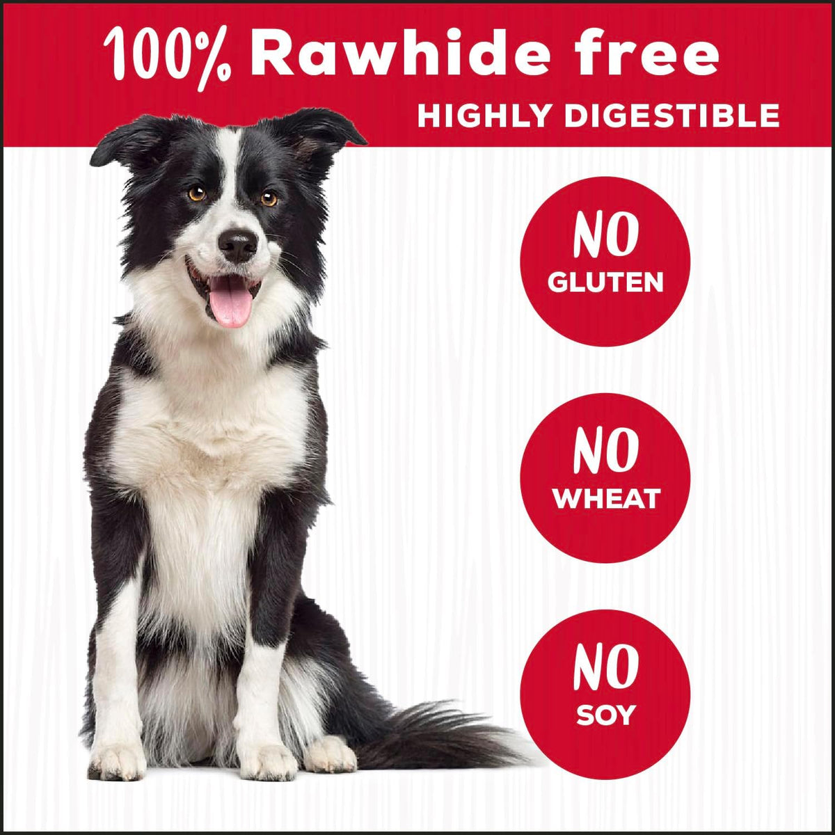 Country Kitchen Rawhide Free Beef Twists Dog Chews, 3 Count