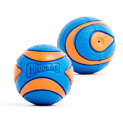 Chuckit! Ultra Ball Dog Toy, Durable Rubber, Medium 2.5-in, 2 Pack