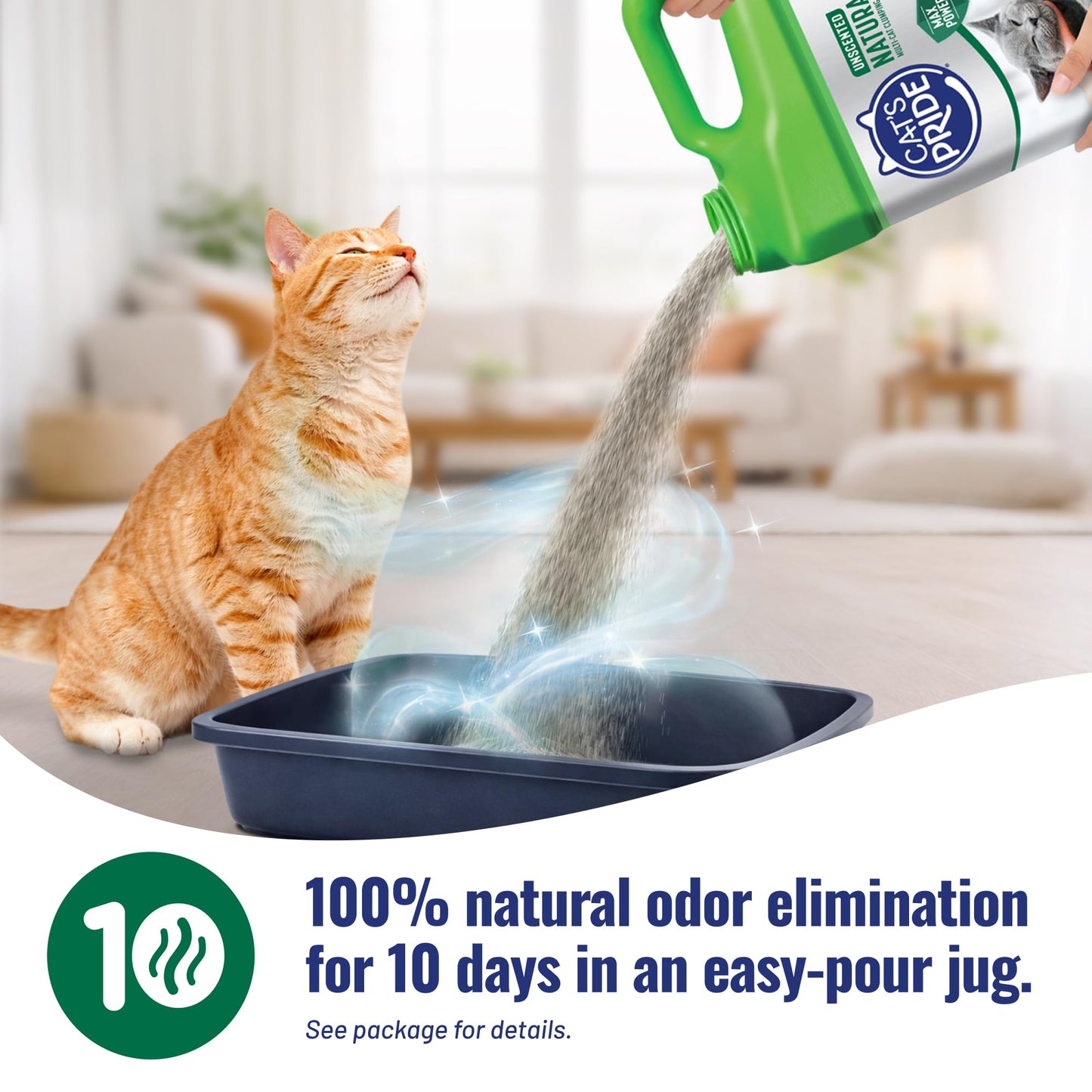 Cat's Pride Total Odor Control, Max Power, Clumping Litter Unscented 15lb