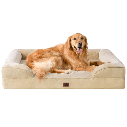 EHEYCIGA Orthopedic Small Dog Bed, Waterproof Memory Foam Washable Pet Beds