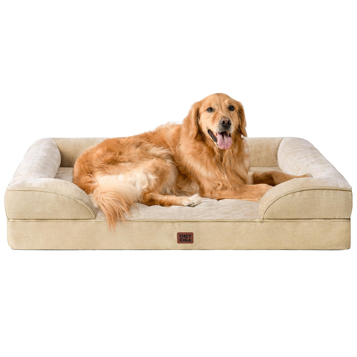 EHEYCIGA Orthopedic Extra Large Dog Bed, Waterproof Washable XL Pet Bed 44"