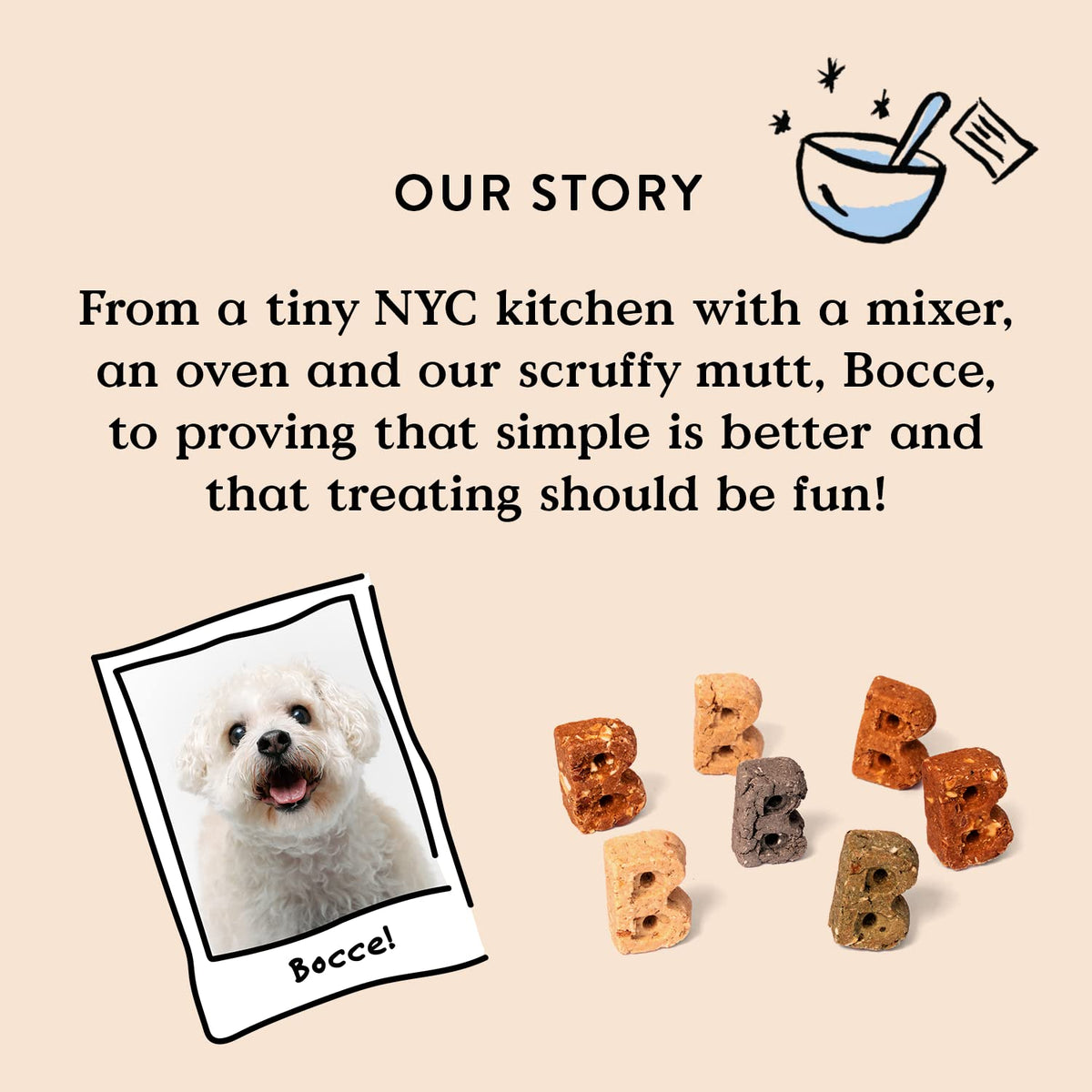 Bocce's Bakery Bedtime Tea Flavor Crunchy Biscuits Dog Treats, 5 oz