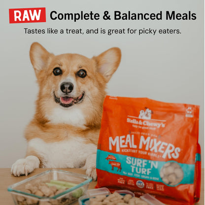 Stella & Chewy's Freeze-Dried Raw Chicken Meal Mixers- Dog Food Topper & Mixer - Made with 95% Cage-Free Chicken, Organs & Bone - Perfect for Picky Eaters - Grain-Free, 2.19 Pound (Pack of 4)