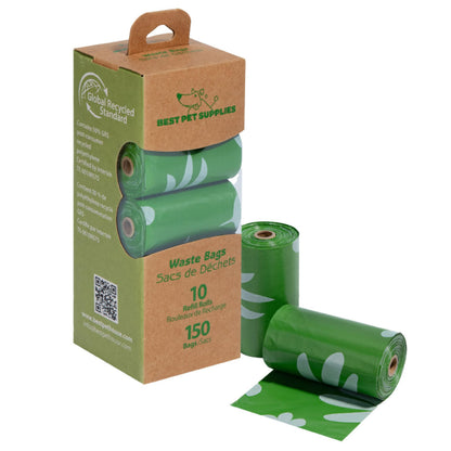 Best Pet Supplies GRS Poop Bags for Dogs - 600 Count, Green, Unscented