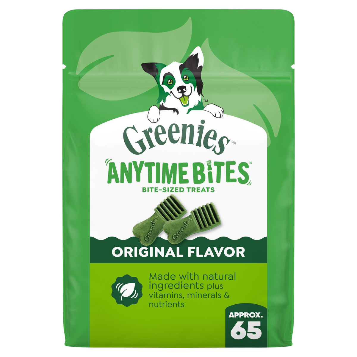 Greenies Anytime Bites Dog Treats, Blueberry Flavor, 10.3 oz