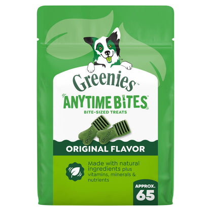 Greenies Anytime Bites Dog Treats, Blueberry Flavor, 10.3 oz