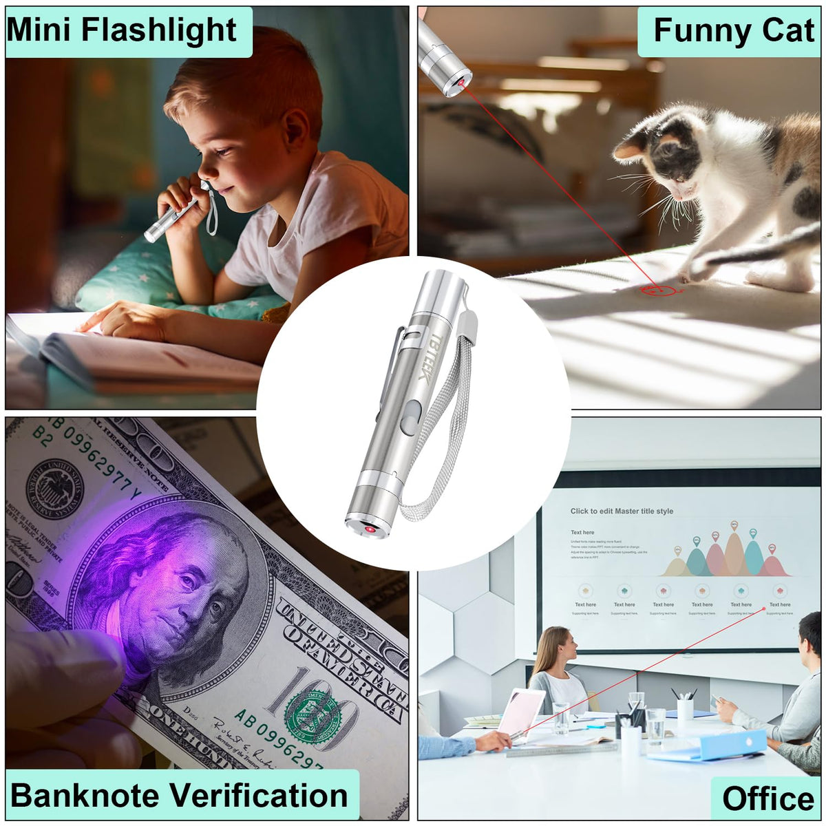 TBTeek Cat Toy, Rechargeable, Battery Screen, Cute Fun Creative Body