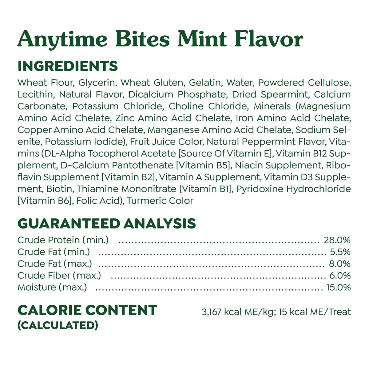 Greenies Anytime Bites Dog Treats, Blueberry Flavor, 10.3 oz