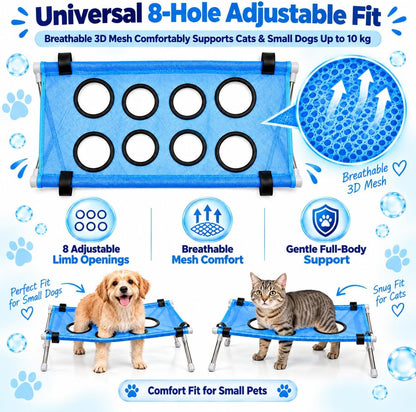 Dog Bed Foldable Grooming Hammock Stand and Bath Holder for Small Pets