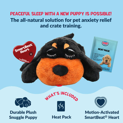 Snuggle Puppy Heartbeat Toy, Calming Comfort, Medium Breeds - Biscuit