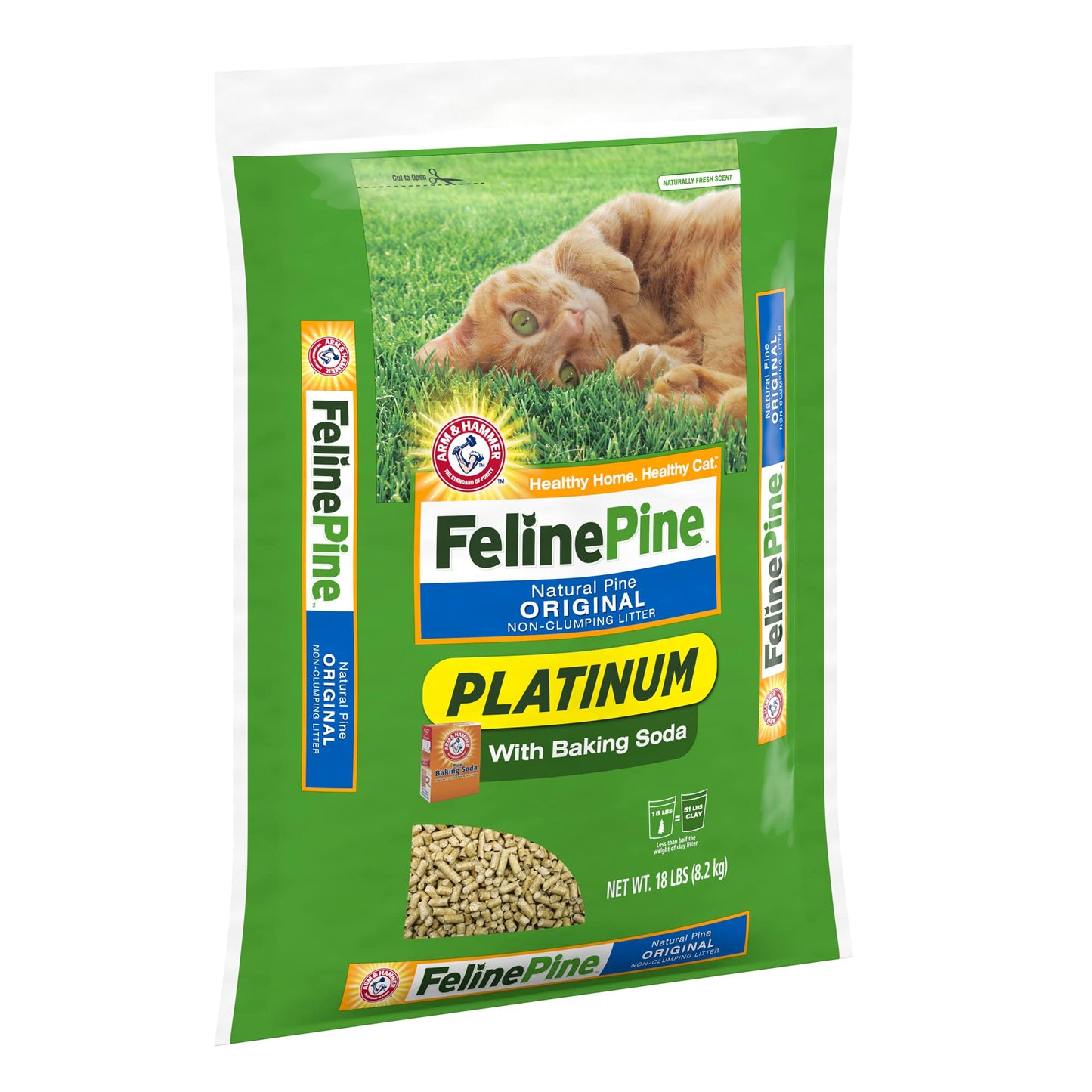 Feline Pine Platinum Non-Clumping Cat Litter 17lb