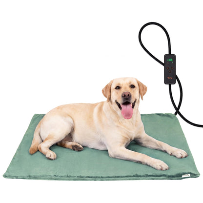 Toozey Cat Heating Pad for Cats & Dogs, Heated Bed Mat, 18 x 16 in, Grey