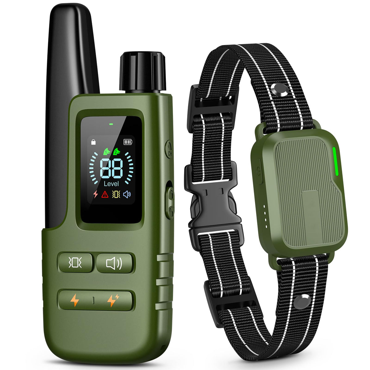 Dog Shock Collar - 4500FT Dog Training Collar with Remote, Blush Pink