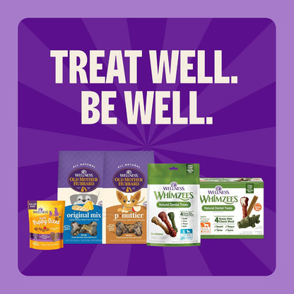 Wellness WHIMZEES Value Pack Natural Dog Dental Treat, Chews, Freshens Breath, Large Size, 50.9 oz Box, 24 Count