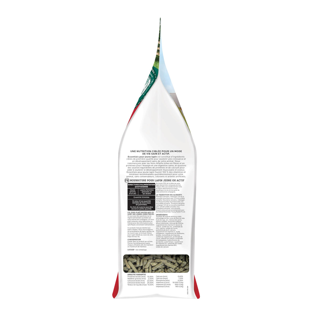 Oxbow Essentials Adult Rabbit Food, Timothy Hay Rabbit Pellets, USA, 5 lb