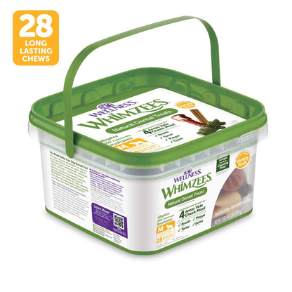 Wellness WHIMZEES Value Pack Natural Dog Dental Treat, Chews, Freshens Breath, Large Size, 50.9 oz Box, 24 Count