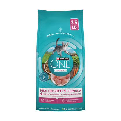 Purina ONE High Protein Natural Kitten Dry Cat Food, 7 lb Bag