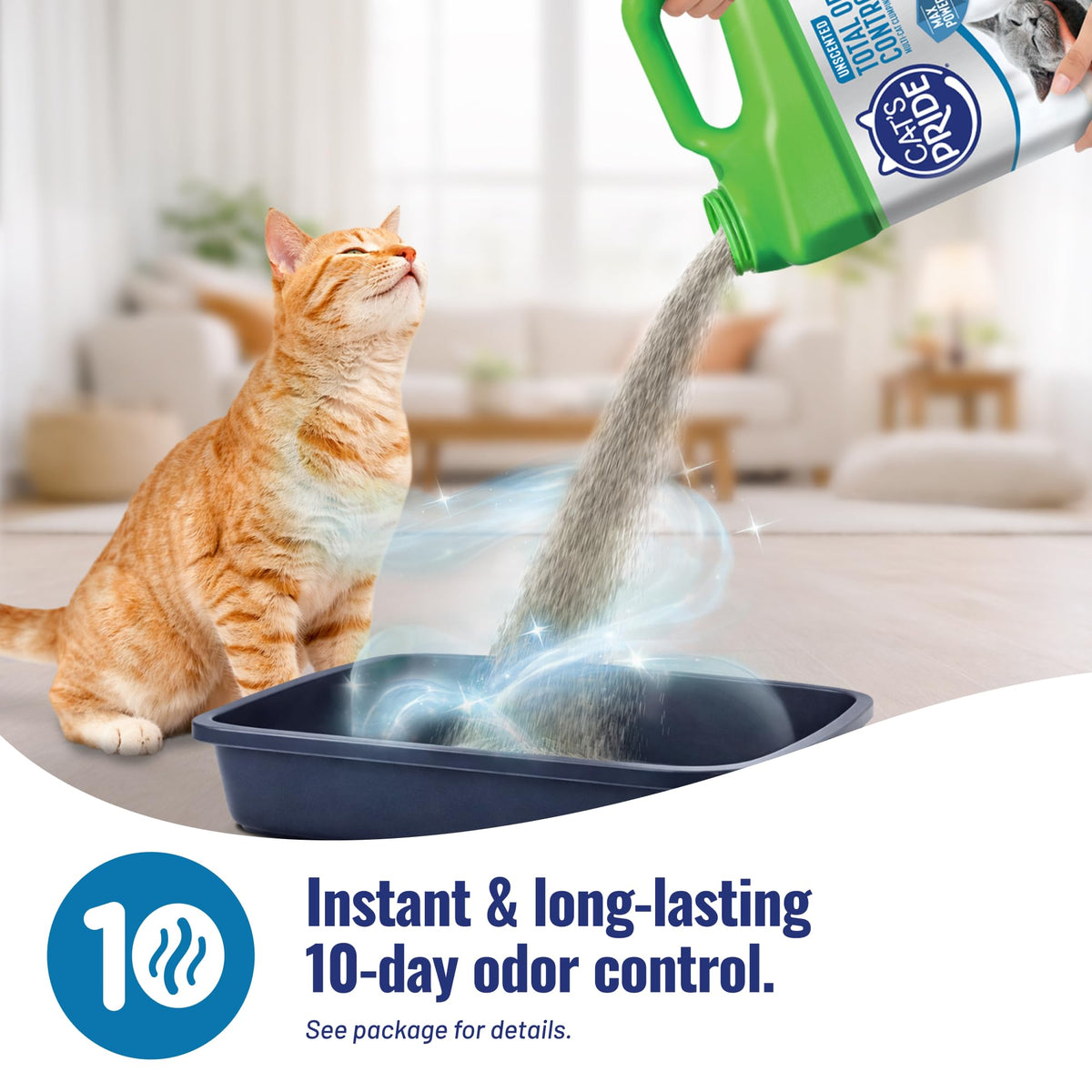 Cat's Pride Total Odor Control, Max Power, Clumping Litter Scented 15lb