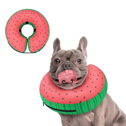 Supet Inflatable Dog Cone Collar for Small Dogs Puppies Cats, Soft Dog Cone Alternative After Surgery for Puppies Cats to Stop Licking