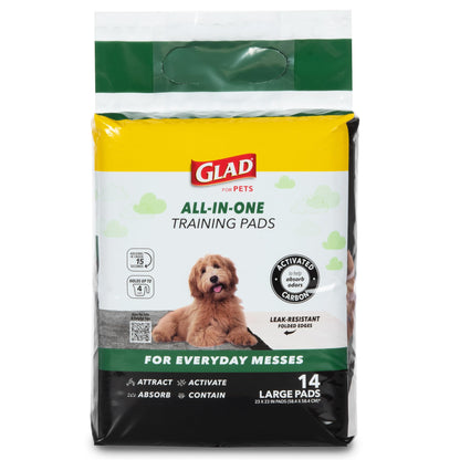 Glad for Pets Activated Carbon Disposable Dog Training Pads, 100 Count