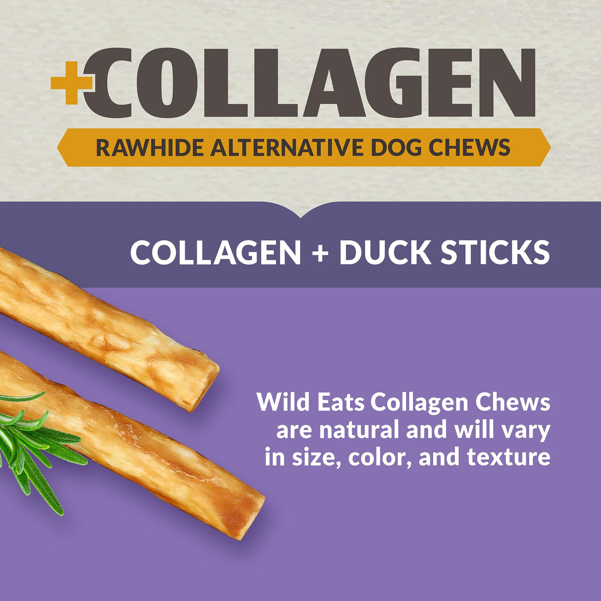 Wild Eats Salmon Flavor Collagen Twist Style Dog Chews, 50 Pack, 1 cm Wide