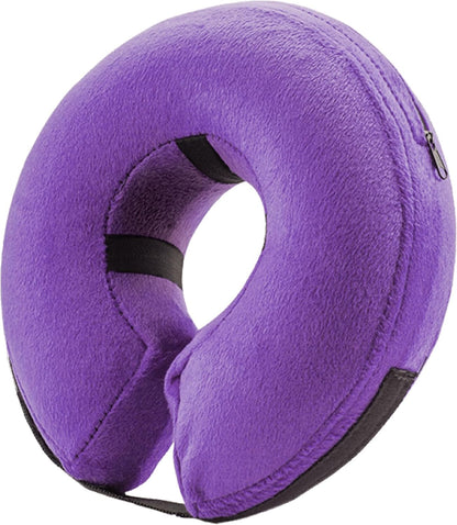 BENCMATE Inflatable Dog Cone Collar Alternative After Surgery Medium, Flag