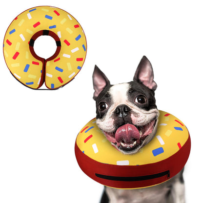 Supet Inflatable Dog Cone Collar for Small Dogs Puppies Cats, Soft Dog Cone Alternative After Surgery for Puppies Cats to Stop Licking