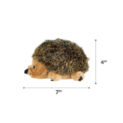 Outward Hound Hedgehogz Plush Dog Toy, Squeaks & Grunts, Medium, 9" x 6.5"