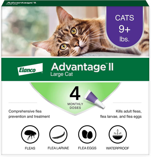 Advantage II Large Cat Topical Flea Treatment & Prevention, 4ct