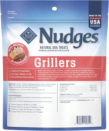 Blue Buffalo Nudges Grillers Salmon Dog Treats, 16 oz