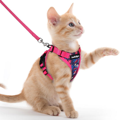 rabbitgoo Cat Harness and Leash Set, Escape Proof Vest, Emerald