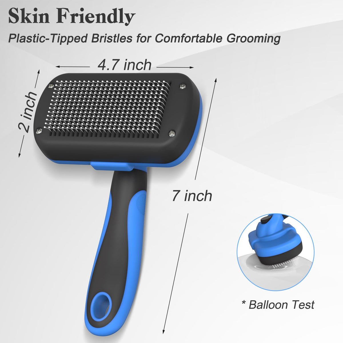 Swihauk Self Cleaning Slicker Brush for Dogs & Cats, Skin Friendly Pet Grooming for Shedding, Deshedding, and Hair Removal - Puppy Brush for Long Haired Pets, Pet Supplies, Purple