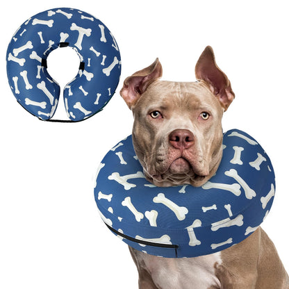 Supet Inflatable Dog Cone Collar for Small Dogs Puppies Cats, Soft Dog Cone Alternative After Surgery for Puppies Cats to Stop Licking