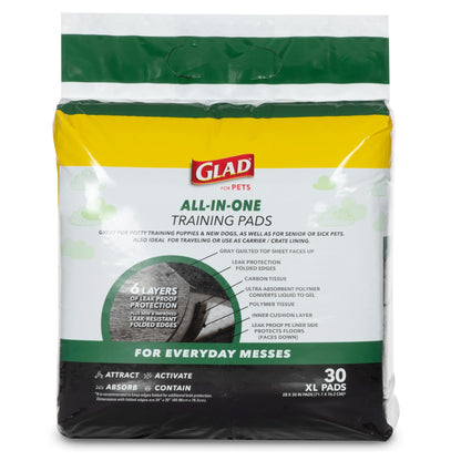 Glad for Pets Activated Carbon Disposable Dog Training Pads, 100 Count