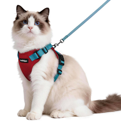 rabbitgoo Cat Harness and Leash Set, Escape Proof Vest, Emerald