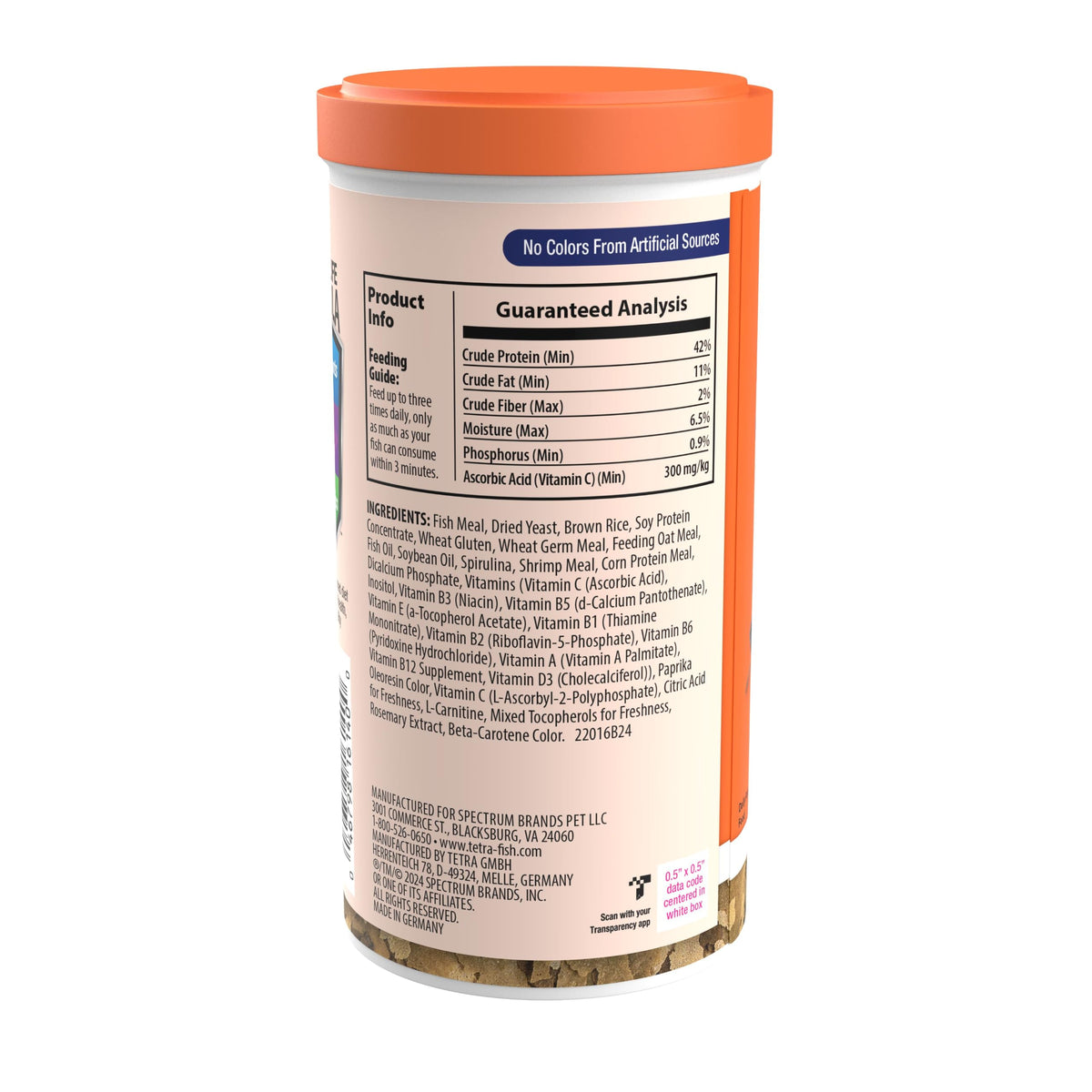 Tetra Goldfish Flakes, Nutritionally Balanced Diet For Aquarium Fish, Vitamin C Enriched Flakes, 0.42 oz