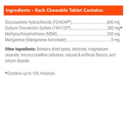 Nutramax Cosequin Joint Supplement for Dogs, Chewable Tablets, 132ct